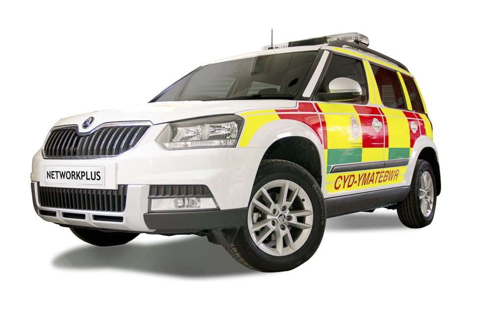 Network Plus - emergency vehicle - commercial photography