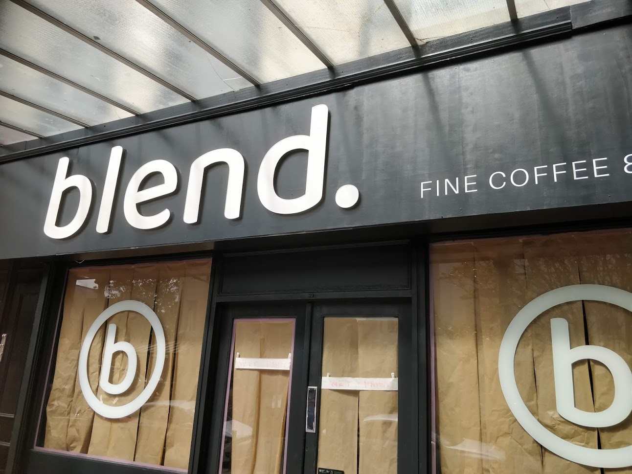 Blend shop front